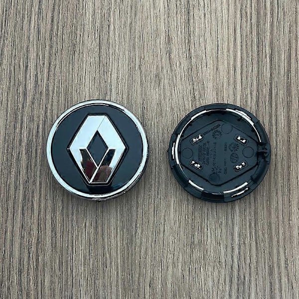 Renault Hjulkapsel Silver+Black 57mm