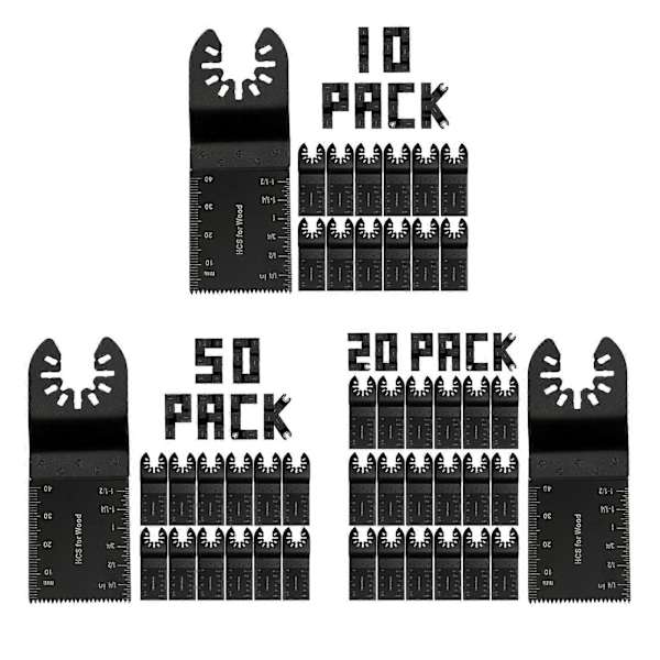 10-50 st Oscillerande Multiverktygssågblad Trä Metall Skärblad Multiverktygsblad 20pcs