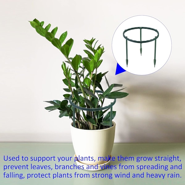 8 Set Plantstöd Pinnar - Blomkruka Klätterspaljé Liten Växtstöd, Gäller för Utomhus/Inomhus/Trädgård