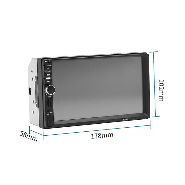 Universal 7 tommer 2 Din Bilradio Optager Afspiller Touch Screen Stereo Mp5 Bluetooth Multimedieafspiller