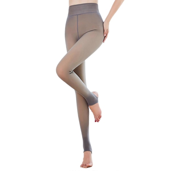 Dame Vinter Leggings Tykke Bukser Hud-transparent Fleeceforet Termiske Leggings B-90g thin section