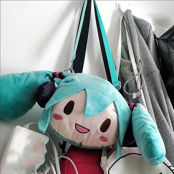 Hatsune Miku Ita Bag Plys Kvinder Taske Shool Student Rygsæk Hatsune Miku Tote Taske Skulder Pige Gave