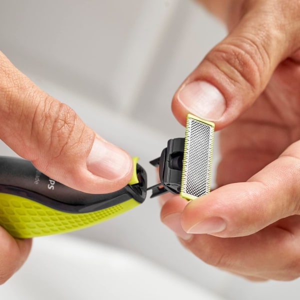 Philips, kompatible elektriske barbermaskiner med erstatningsblad i rustfritt stål (modell QP250/50) 2pcs