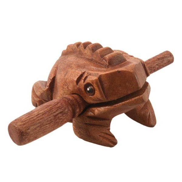 Carved Croaking Wood Percussion Musical Sound Wood Frog Tone Block Lelut