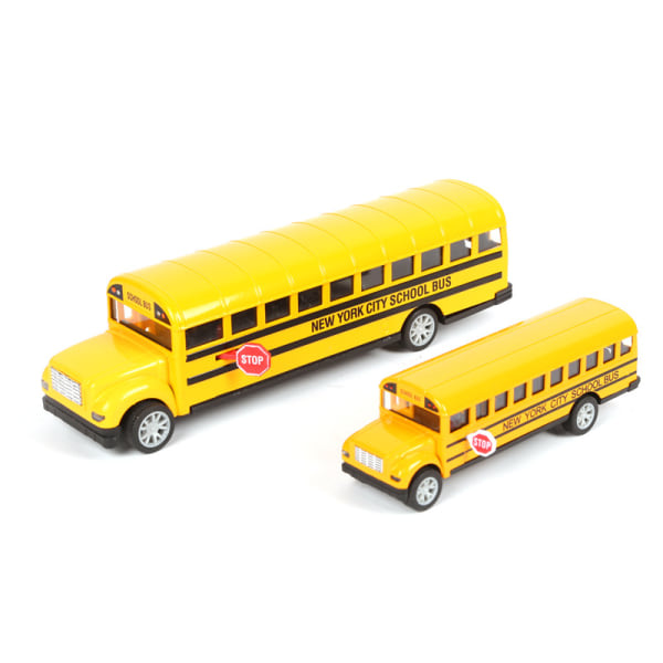 Betterlifefg-School bussibussi lasten metalliseoksesta vedettävä lelusimulaatio suuri avoovinen kouluautomalli, 21*5,2*6cm