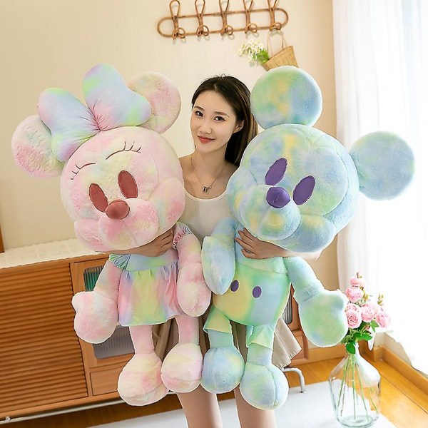 Flowing Colourful Mickey Minnie Plush Toy Male Couple Dolls Mickey Mouse