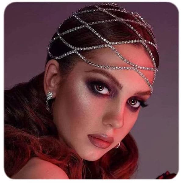 Dame Rhinestone Hatter - Hodeplagg - Krystall Dusk Hårpynt, Bryllupshodeplagg