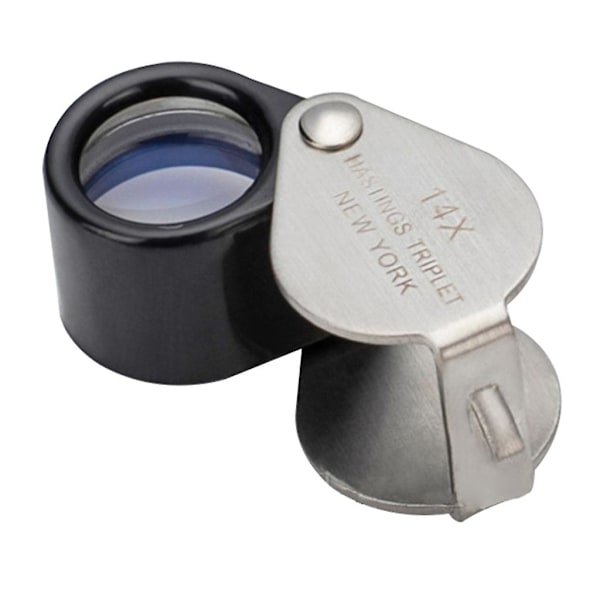 14X Lommeforstørrelsesglass Smykkeøye Loupe Smykke Loop Forstørrelsesglass