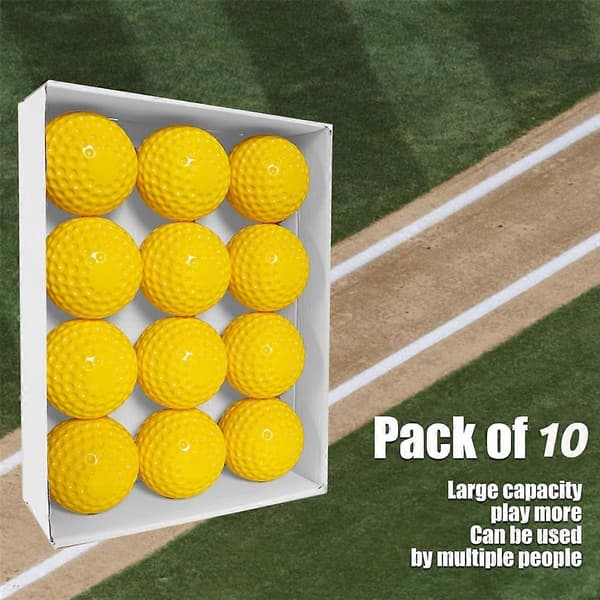10-pak baseballs træningsbolde, 9 tommer pitching machine baseballs