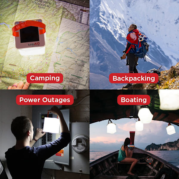 Luminaid Packlite Nova USB Solcells Uppblåsbar Vattentät Ljus