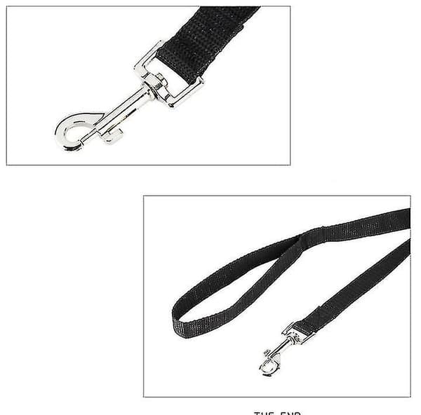 50m hundkoppel för husdjur, utomhus spårningskoppel för stora hundar black 5m*2cm