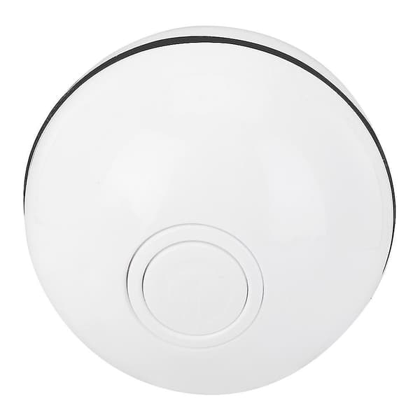 USB Smart LED Lysende Kjæledyr Katt Rulleball Leke - Hvit