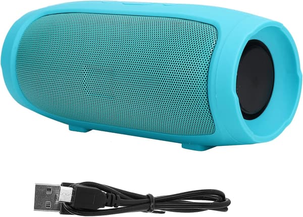 Bluetooth-högtalare, portabla stereo HIFI-högtalare, multimediahögtalare med dubbelhorn, stöder U-disk uppspelning, stöder röstsamtal (Grön)