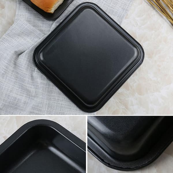 Rektangulær Nonstick Bageplade Tyk Kraftig Kulstofstål Nem Rengøring