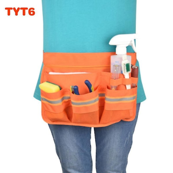 Vattentätt Professional Speed ​​Cleaning Förkläde med fickor YT6 ORANGE