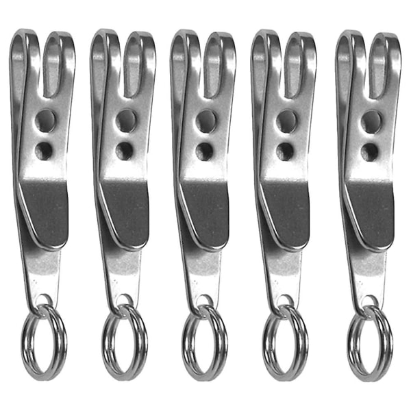 Multi-purpose Clip Nøgleringe Suspension Clip Tool med karabinhage perfekt til ophængning, lommelygter