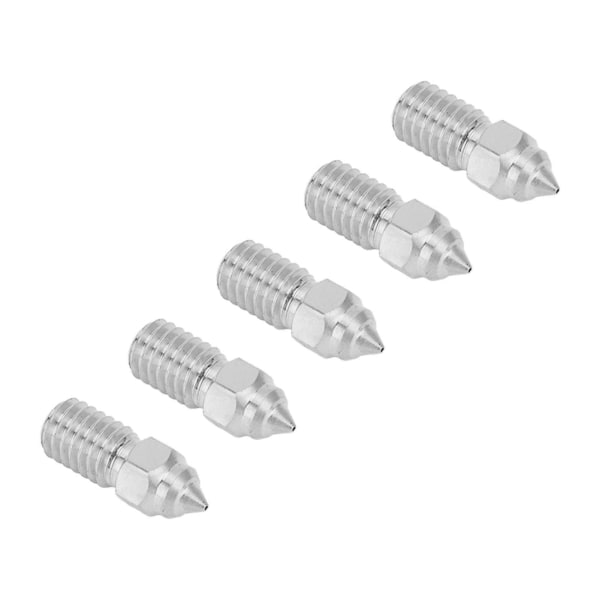 5 st 3D-skrivarmunstycke 1,75 mm M6 höghastighetsmunstycke för Creality Ender 5 S1 0,4 mm