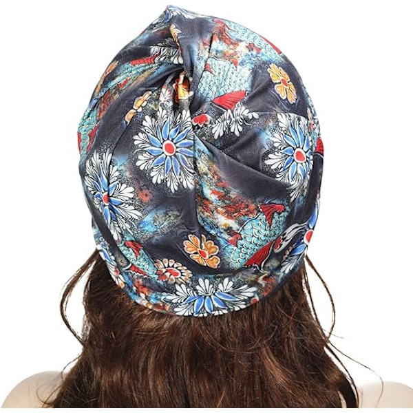 Dam sommar tunn mössa blommig lätt slouchy hatt