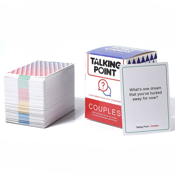Barnesamtalestartere for familiekortspill Natt og dyp diskusjon, morsomme samtalekort, 200 unike spørsmålskort