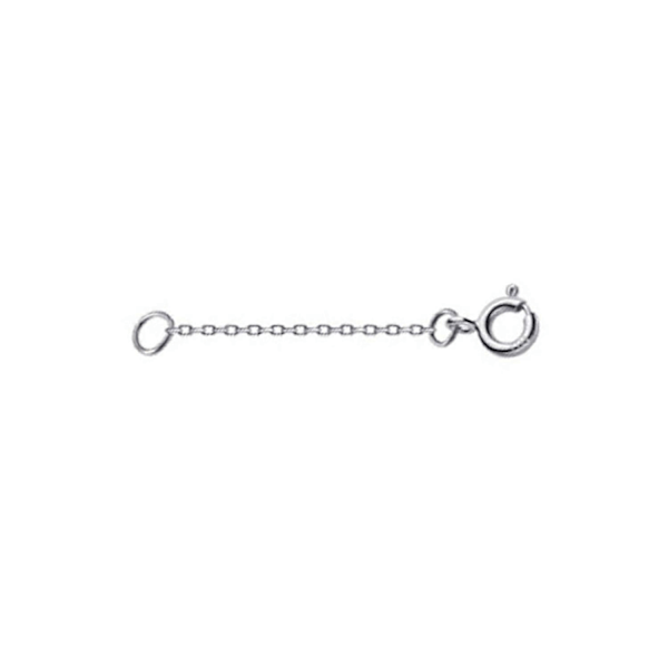 Förlängningskedja för Halsband med Fjäderlås 3/5/8CM Silverpläterad Starkt Och Robust Halsband DIY Kit Silver 3