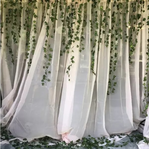 25 meter Ivy Garland / Leaf Garland - 2m lang Grøn