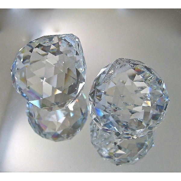 20mm Klar Krystal Kugle Prisma - 20 Styk Hængende Vedhæng Solfanger Til Loft 20mm
