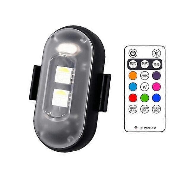 8 farver LED Stroboskoplys Flylys 2Pcs Yellow and Black