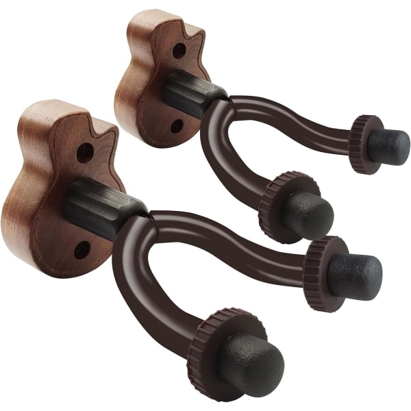 2-pakks gitarveggfestekroker for akustisk elektrisk bassgitar, mandolin, fiolin, ukulele