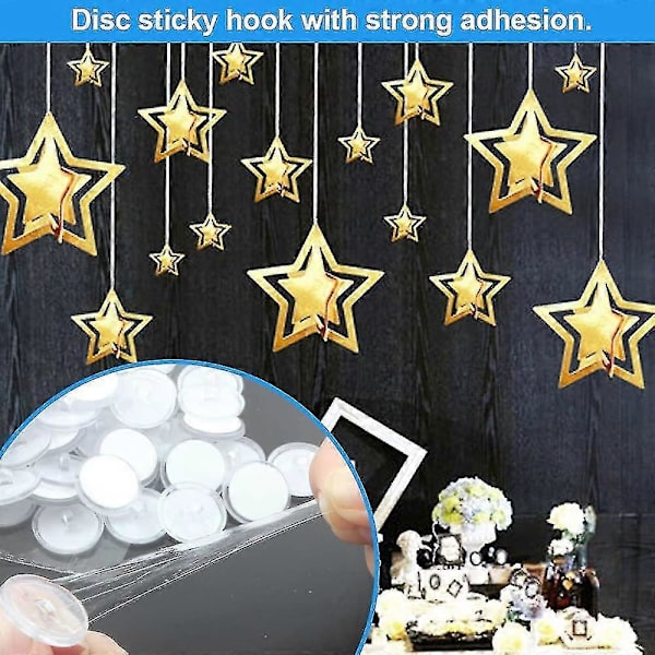 50 stk Takkrok Selvklebende Krok 20mm Plastkrok Uten Boring Krok Takfesting Selvklebende Veggkrok Takopphengskrok Shibaod