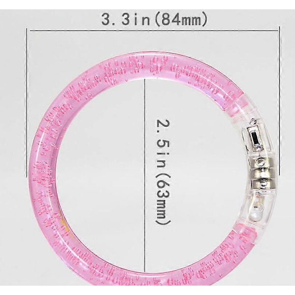 Glow In The Dark LED Armbånd Fest Legetøj Neon Fest Tilbehør 6PCS