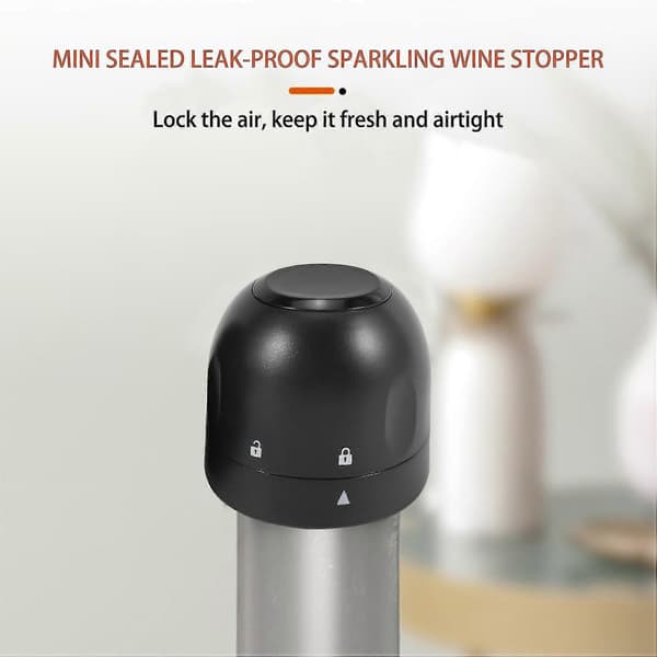 Flaskproppar, 4-pack återanvändbara champagneflaskproppar, läckagesäker