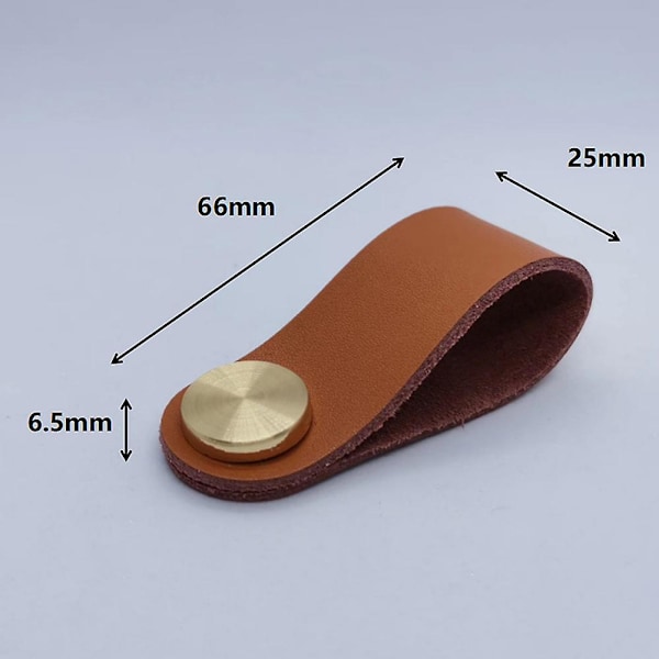 Hardware Lær Håndtak Robust Flerbruks Skaphåndtak For Soverom C2816 Coffee Brown