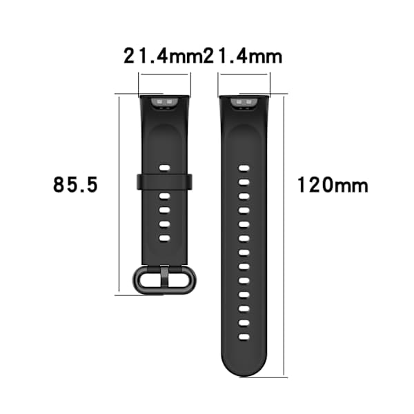 Kellon ranneke Redmi 2/Xiaomi Mi Watch 2 Lite Musta Musta Black