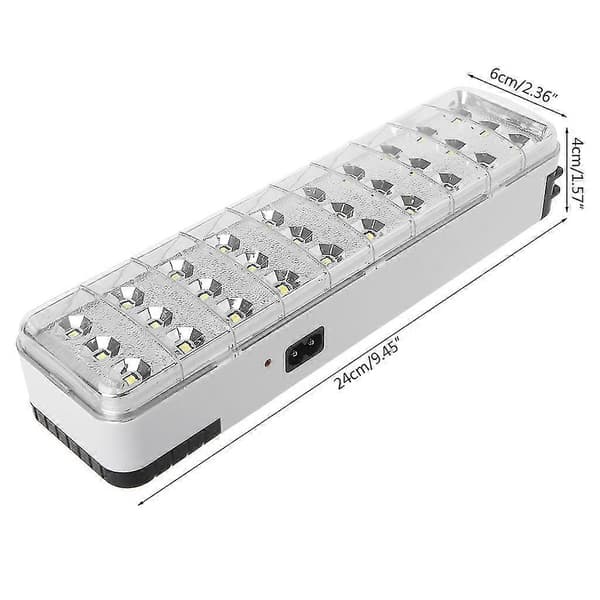30 LED Multifunksjonelt Nødlys Oppladbar LED Sikkerhetslampe 2 Moduser For Hjem