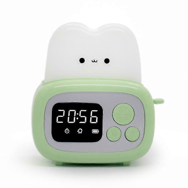 MW-NZ-05 Tegneserie Toaster Natlampe Genopladeligt Bordur Alarm Timer Multicolor Style A