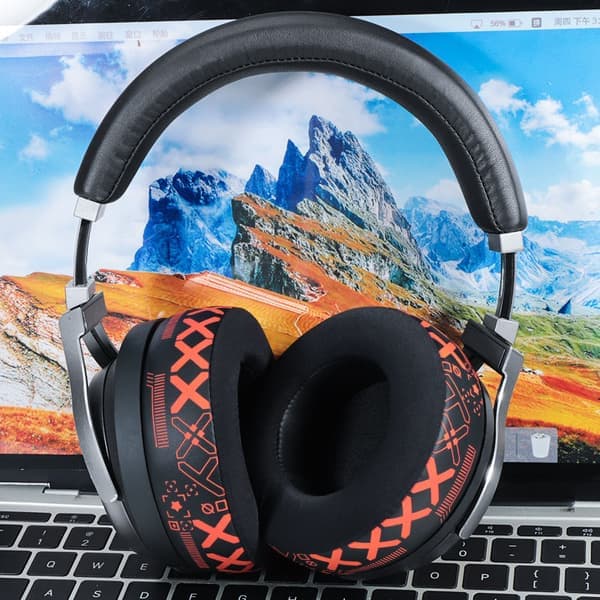Erstatningsørekopper til Corsair Virtuoso RGB WIRELESS SE Orange Orange