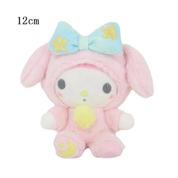 10-15cm Sanrio Plysch Gosedjur Tecknad Anime Figur Kuromi My Melody Cinnamoroll Söta Dockor Baby Födelsedagspresenter Kawaii Dekor My Melody 12cm CHINA
