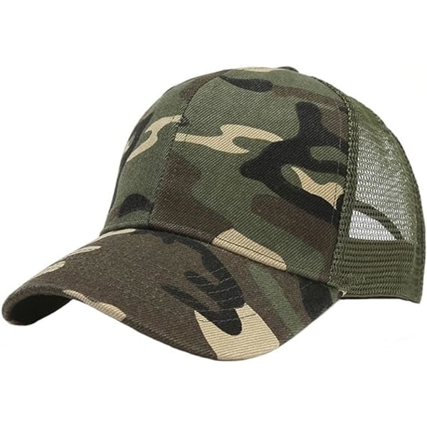 Lasten Camouflage-lippalakki, Camouflage-verkkoaurinkohalakki, Lasten puuvillasta valmistettu snapback-lippalakki, Säädettävä huippulippalakki, Baseball-lippalakki