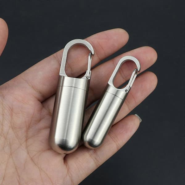 Metallitiivisteinen pullosäiliö vedenpitävä pullokapseli laatikko retkeilyyn