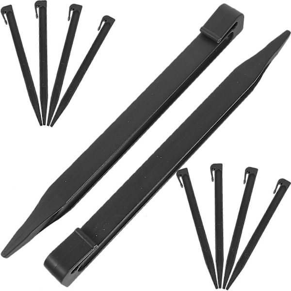 10 st Kantstöd Landskapsstöd Landskapsstöd Utomhusstöd Black 26.00X2.50X2.30CM