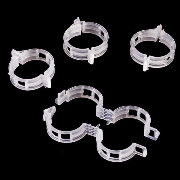 Planteklemmer til plantesupport/trellis 100-pak Gr Transparent