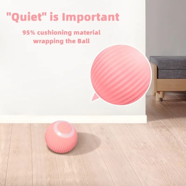 Kattleksak - Aktiverande boll/boll för att flytta kattleksak - 1 förpackning (slumpmässig färg)