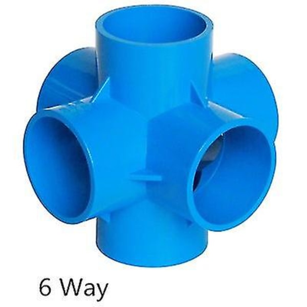 PVC-putkiliitosliittimet 3 4 5 6-tie letkunjakaja 20-50mm puutarhakastelu vesiputken liitoskytkin adapteri DIY hyllyliitos 25mm 6 Way8