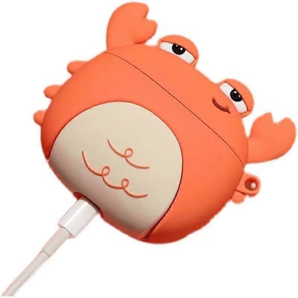 Passform designad för Airpods 3:e generationen 2021, Silikon Tecknad Söt Fodral Skyddande Stötsäkra Skal för Airpods 3 Crab standard