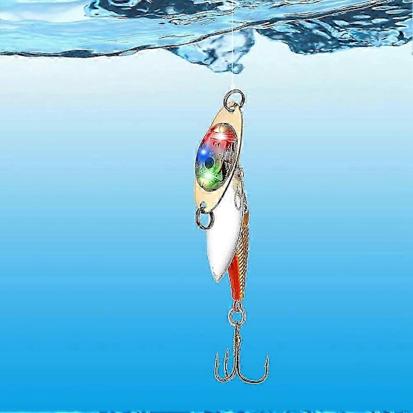 10 stk LED Fiskeblinkere Fiske-skjeer Under vann Blinker Bass Halibut Blinker Trolling Dyp Slipp