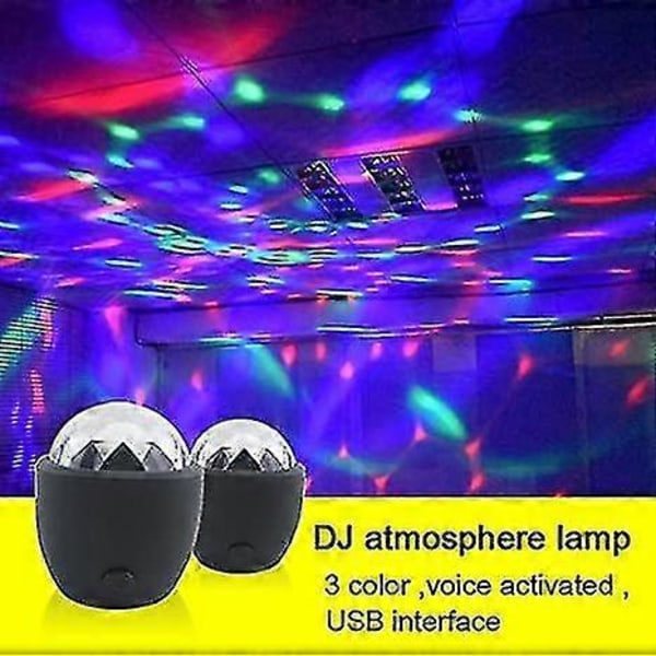 Discolys Festlys DJ-belysning Diskokuglelys Mini Festlys Stroboskoplampe Scene Par Lys Mini Disco DJ-scenelys