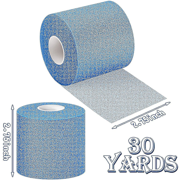 3 stk. Atletisk Forbind Tape til Sport Forbind Tape 2,75 tommer x 30 yards blue