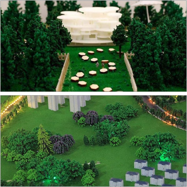 50 malli träd, 3D modell träd, mikro träd mallintaja, modell tåg tr