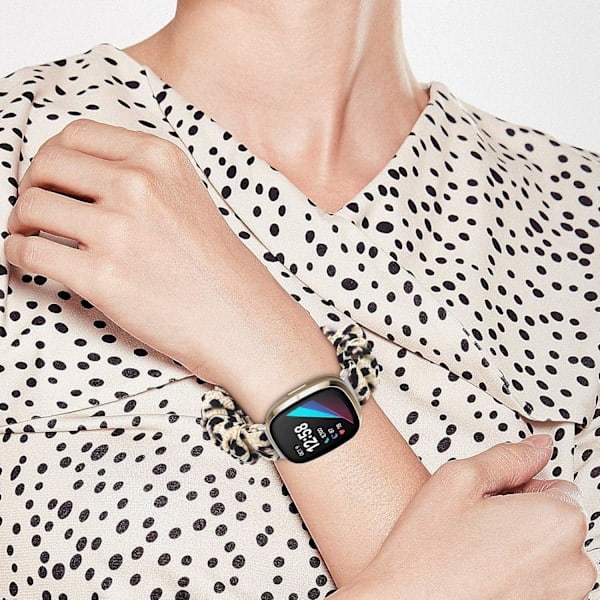 Armband kompatibel med Fitbit Sense / Versa 3, armband för kvinnor Leopard