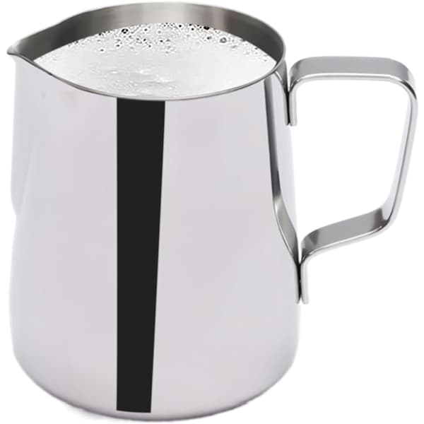 Espressokander i rustfrit stål, mælkeskummer til espressomaskiner Cappuccino Latte Art Sølv, 350 ml